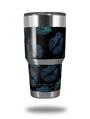 WraptorSkinz Skin Wrap compatible with RTIC 30oz ORIGINAL 2017 AND OLDER Tumblers Blue Green And Black Lips (TUMBLER NOT INCLUDED)
