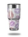 WraptorSkinz Skin Wrap compatible with RTIC 30oz ORIGINAL 2017 AND OLDER Tumblers Pink Purple Lips (TUMBLER NOT INCLUDED)