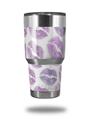 WraptorSkinz Skin Wrap compatible with RTIC 30oz ORIGINAL 2017 AND OLDER Tumblers Purple Lips (TUMBLER NOT INCLUDED)
