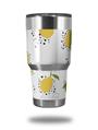 WraptorSkinz Skin Wrap compatible with RTIC 30oz ORIGINAL 2017 AND OLDER Tumblers Lemon Black and White (TUMBLER NOT INCLUDED)