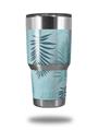 WraptorSkinz Skin Wrap compatible with RTIC 30oz ORIGINAL 2017 AND OLDER Tumblers Palms 01 Blue On Blue (TUMBLER NOT INCLUDED)