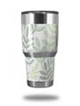 WraptorSkinz Skin Wrap compatible with RTIC 30oz ORIGINAL 2017 AND OLDER Tumblers Watercolor Leaves White (TUMBLER NOT INCLUDED)