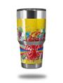 WraptorSkinz Skin Wrap compatible with RTIC 30oz ORIGINAL 2017 AND OLDER Tumblers Rainbow Music (TUMBLER NOT INCLUDED)