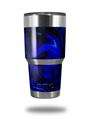 WraptorSkinz Skin Wrap compatible with RTIC 30oz ORIGINAL 2017 AND OLDER Tumblers Liquid Metal Chrome Royal Blue (TUMBLER NOT INCLUDED)