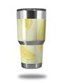 WraptorSkinz Skin Wrap compatible with RTIC 30oz ORIGINAL 2017 AND OLDER Tumblers Lemons Yellow (TUMBLER NOT INCLUDED)