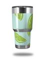 WraptorSkinz Skin Wrap compatible with RTIC 30oz ORIGINAL 2017 AND OLDER Tumblers Limes Blue (TUMBLER NOT INCLUDED)