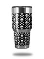 WraptorSkinz Skin Wrap compatible with RTIC 30oz ORIGINAL 2017 AND OLDER Tumblers Skull and Crossbones Pattern (TUMBLER NOT INCLUDED)