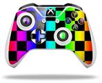 WraptorSkinz Decal Skin Wrap Set works with 2016 and newer XBOX One S / X Controller Rainbow Checkerboard (CONTROLLER NOT INCLUDED)