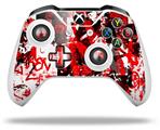 WraptorSkinz Decal Skin Wrap Set works with 2016 and newer XBOX One S / X Controller Red Graffiti (CONTROLLER NOT INCLUDED)