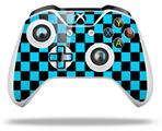 WraptorSkinz Decal Skin Wrap Set works with 2016 and newer XBOX One S / X Controller Checkers Blue (CONTROLLER NOT INCLUDED)