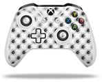 WraptorSkinz Decal Skin Wrap Set works with 2016 and newer XBOX One S / X Controller Kearas Daisies Black on White (CONTROLLER NOT INCLUDED)
