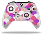 WraptorSkinz Decal Skin Wrap Set works with 2016 and newer XBOX One S / X Controller Brushed Circles Pink (CONTROLLER NOT INCLUDED)