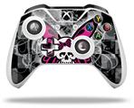 WraptorSkinz Decal Skin Wrap Set works with 2016 and newer XBOX One S / X Controller Skull Butterfly (CONTROLLER NOT INCLUDED)