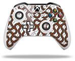WraptorSkinz Decal Skin Wrap Set works with 2016 and newer XBOX One S / X Controller Locknodes 01 Burnt Orange (CONTROLLER NOT INCLUDED)