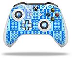 WraptorSkinz Decal Skin Wrap Set works with 2016 and newer XBOX One S / X Controller Skull And Crossbones Pattern Blue (CONTROLLER NOT INCLUDED)