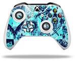 WraptorSkinz Decal Skin Wrap Set works with 2016 and newer XBOX One S / X Controller Scene Kid Sketches Blue (CONTROLLER NOT INCLUDED)