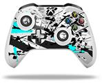 WraptorSkinz Decal Skin Wrap Set works with 2016 and newer XBOX One S / X Controller Baja 0018 Neon Teal (CONTROLLER NOT INCLUDED)