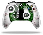 WraptorSkinz Decal Skin Wrap Set works with 2016 and newer XBOX One S / X Controller Eyeball Green Dark (CONTROLLER NOT INCLUDED)