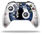 WraptorSkinz Decal Skin Wrap Set works with 2016 and newer XBOX One S / X Controller Eyeball Blue Dark (CONTROLLER NOT INCLUDED)