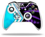 WraptorSkinz Decal Skin Wrap Set works with 2016 and newer XBOX One S / X Controller Black Waves Neon Teal Purple (CONTROLLER NOT INCLUDED)