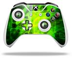 WraptorSkinz Decal Skin Wrap Set works with 2016 and newer XBOX One S / X Controller Cubic Shards Green (CONTROLLER NOT INCLUDED)