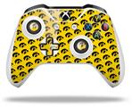 WraptorSkinz Decal Skin Wrap Set works with 2016 and newer XBOX One S / X Controller Iowa Hawkeyes Tigerhawk Tiled 06 Black on Gold (CONTROLLER NOT INCLUDED)