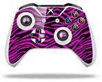 WraptorSkinz Decal Skin Wrap Set works with 2016 and newer XBOX One S / X Controller Pink Zebra (CONTROLLER NOT INCLUDED)