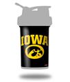Decal Style Skin Wrap works with Blender Bottle 22oz ProStak Iowa Hawkeyes Tigerhawk Oval 01 Gold on Black (BOTTLE NOT INCLUDED)