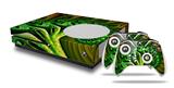 WraptorSkinz Decal Skin Wrap Set works with 2016 and newer XBOX One S Console and 2 Controllers Broccoli
