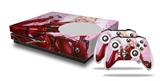 WraptorSkinz Decal Skin Wrap Set works with 2016 and newer XBOX One S Console and 2 Controllers Cherry Bomb