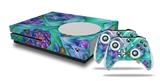 WraptorSkinz Decal Skin Wrap Set works with 2016 and newer XBOX One S Console and 2 Controllers Cell Structure