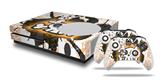 WraptorSkinz Decal Skin Wrap Set works with 2016 and newer XBOX One S Console and 2 Controllers Cartoon Skull Orange