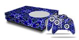 WraptorSkinz Decal Skin Wrap Set works with 2016 and newer XBOX One S Console and 2 Controllers Daisy Blue
