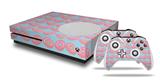 WraptorSkinz Decal Skin Wrap Set works with 2016 and newer XBOX One S Console and 2 Controllers Donuts Blue