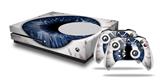 WraptorSkinz Decal Skin Wrap Set works with 2016 and newer XBOX One S Console and 2 Controllers Eyeball Blue Dark