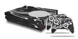 WraptorSkinz Decal Skin Wrap Set works with 2016 and newer XBOX One S Console and 2 Controllers Black Marble