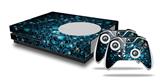 WraptorSkinz Decal Skin Wrap Set works with 2016 and newer XBOX One S Console and 2 Controllers Blue Flower Bomb Starry Night