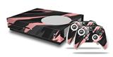 WraptorSkinz Decal Skin Wrap Set works with 2016 and newer XBOX One S Console and 2 Controllers Jagged Camo Pink
