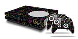 WraptorSkinz Decal Skin Wrap Set works with 2016 and newer XBOX One S Console and 2 Controllers Kearas Peace Signs Black