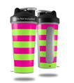 Decal Style Skin Wrap works with Blender Bottle 28oz Psycho Stripes Neon Green and Hot Pink (BOTTLE NOT INCLUDED)