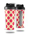Decal Style Skin Wrap works with Blender Bottle 28oz Kearas Polka Dots Pink On Cream (BOTTLE NOT INCLUDED)