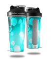 Decal Style Skin Wrap works with Blender Bottle 28oz Bokeh Hex Neon Teal (BOTTLE NOT INCLUDED)