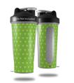Decal Style Skin Wrap works with Blender Bottle 28oz Hearts Green On White (BOTTLE NOT INCLUDED)