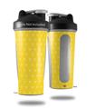 Decal Style Skin Wrap works with Blender Bottle 28oz Hearts Yellow On White (BOTTLE NOT INCLUDED)