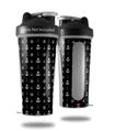 Decal Style Skin Wrap works with Blender Bottle 28oz Nautical Anchors Away 02 Black (BOTTLE NOT INCLUDED)