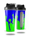 Decal Style Skin Wrap works with Blender Bottle 28oz Drip Blue Green Red (BOTTLE NOT INCLUDED)