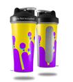 Decal Style Skin Wrap works with Blender Bottle 28oz Drip Purple Yellow Teal (BOTTLE NOT INCLUDED)
