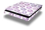 Vinyl Decal Skin Wrap compatible with Sony PlayStation 4 Slim Console Purple Lips (PS4 NOT INCLUDED)