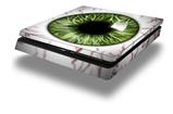 Vinyl Decal Skin Wrap compatible with Sony PlayStation 4 Slim Console Eyeball Green (PS4 NOT INCLUDED)