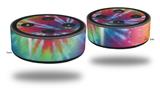 Skin Wrap Decal Set 2 Pack for Amazon Echo Dot 2 - Tie Dye Swirl 104 (2nd Generation ONLY - Echo NOT INCLUDED)